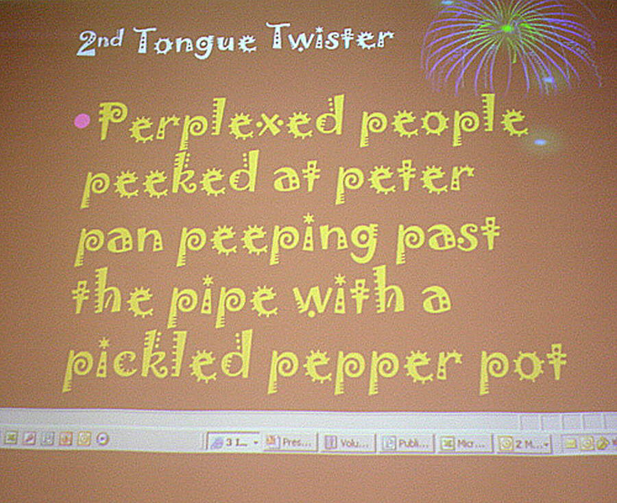 tongue twisters poems. of Tongue Twisters